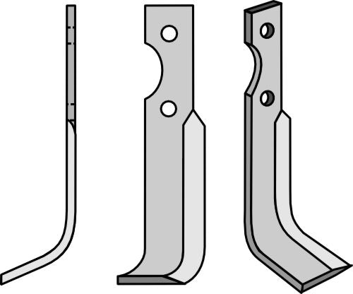 Klinge 200 x 30 mm, venstre