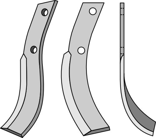 Blad 230 x 35 mm, höger