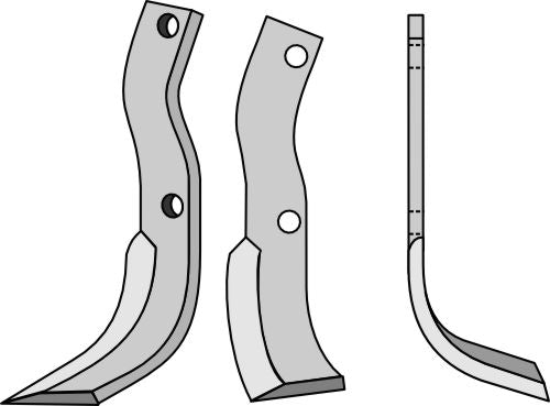 Klinge 290 x 45 mm, højre