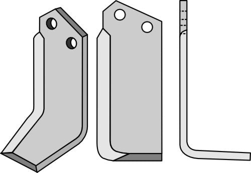 Blad 220 x 90 mm, höger