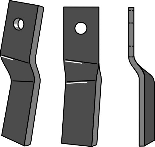 Rotationspinne 220x60 mm, vänster