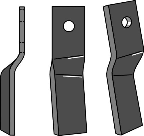 Rotationspinne 220x60 mm, höger
