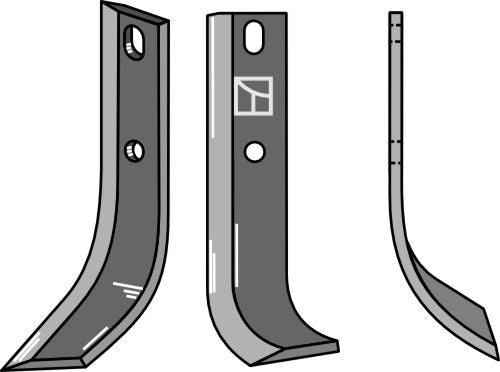 Blad 220 x 40 mm, höger