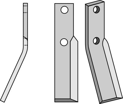 Rotationspinne 245x35 mm, vänster
