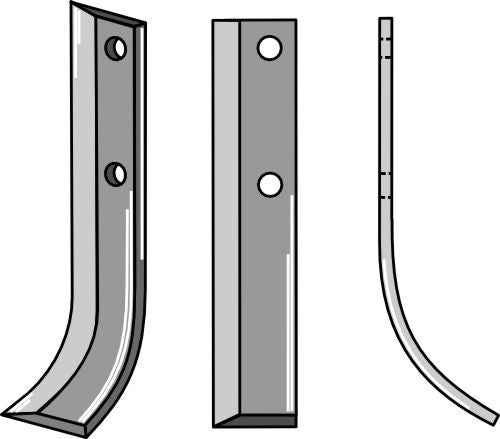 Blad 232 x 40 mm, höger