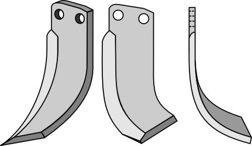 Blad 195 x 75 mm, höger