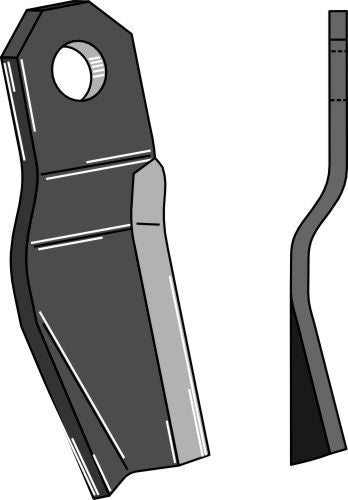 Snoet klinge 220 x 80 mm – venstre model