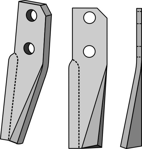 Rotationspinne 205x50 mm, höger