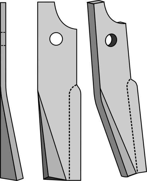 Rotationspinne 290x60 mm, vänster