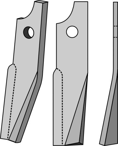 Rotationspinne 290x60 mm, höger