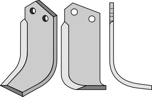 Blad 230 x 105 mm, höger