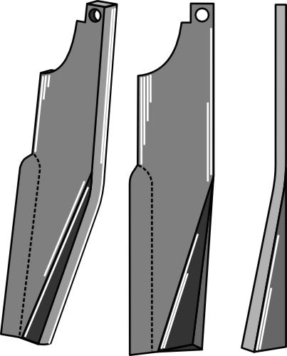 Rotationspinne 203x60 mm, höger