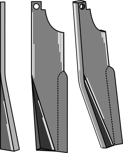 Rotationspinne 203x60 mm, vänster