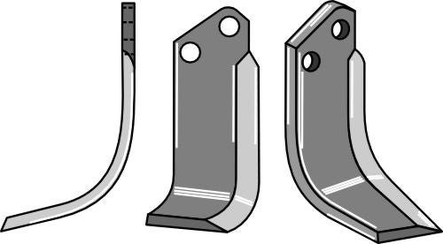 Klinge 181 x 70 mm, venstre