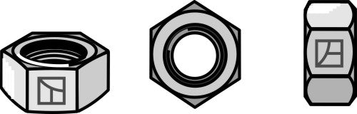 Mutter M10x1,5 galvaniserad