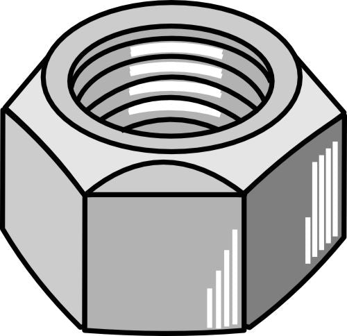 Metallinen mutteri puristuslaitteella M12 - DIN980 galv. 10.9