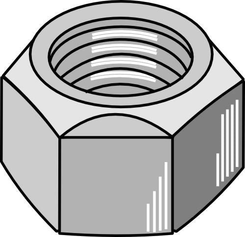 Helt metallmutter med klämdon M16 - DIN980 galvaniserad 10,9