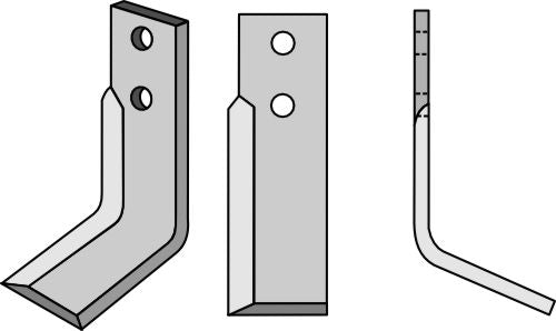 Klinge 162 x 45 mm, højre
