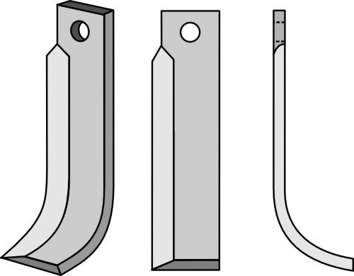 Blad 195 x 40 mm, höger