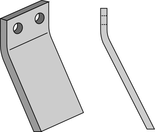 Roterende tind 180x80mm