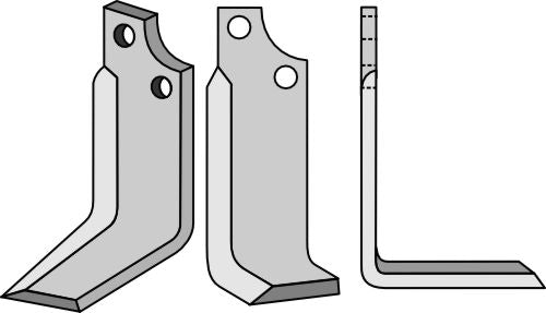 Blad 190x60mm, høyre