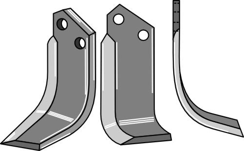 Blad 220 x 90 mm, höger