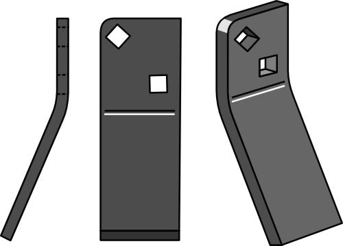 Rotationspinne 215x70 mm, vänster