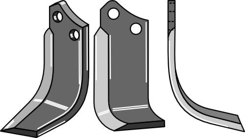 Klinge 190 x 80 mm, højre