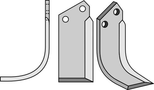 Blad 173x75mm, venstre