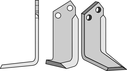 Klinge 190 x 80 mm, venstre