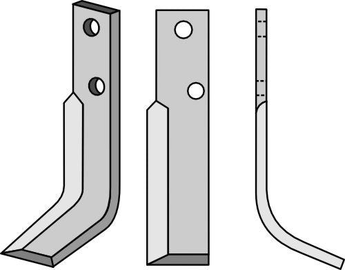 Blad 185x35mm, høyre