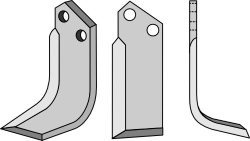 Klinge 170 x 50 mm, højre