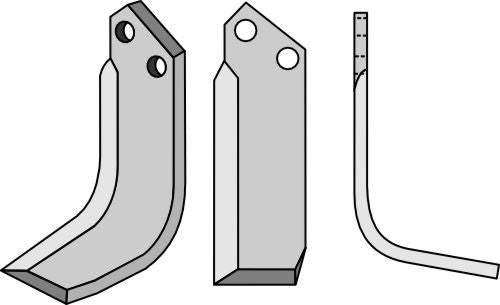 Blad 190 x 50 mm, höger