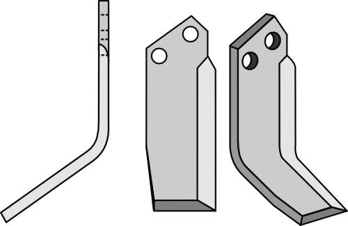 Terä 185 x 60 mm, vasen