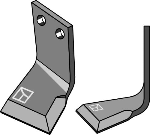 Rotationspinne 124x60 mm, vänster