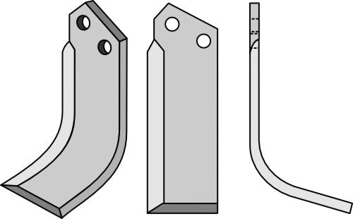 Blad 220 x 80 mm, höger