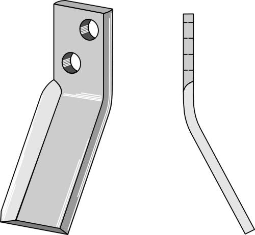 Rotationspinne 200x60 mm, höger