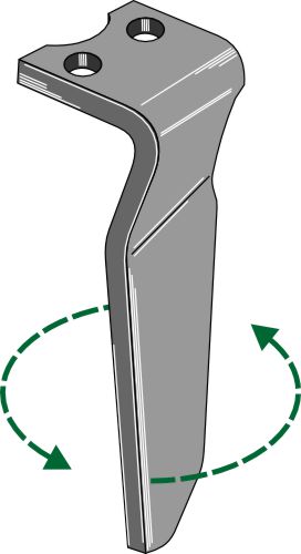 Tænder til roterende harver 280 mm, venstre