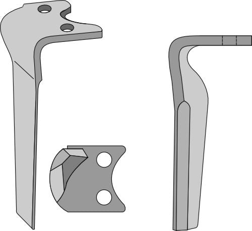 Tand till rotorharv 330 mm, vänster