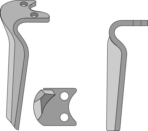 Tand till rotorharv 330 mm, höger