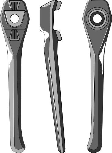 Tand för rotorharvar 385 mm, vänster