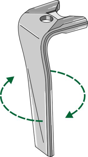 Tine for rotary harrows 320mm, right