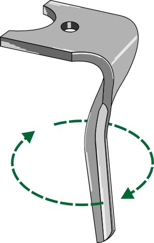 Tine for rotary harrows 290mm, right