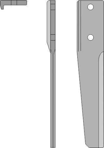 Kierrekynsien piikki 320 mm, vasen