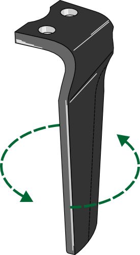 Tine for rotary harrows 315mm, left