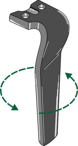 Kierrekynsien piikki 320 mm, vasen