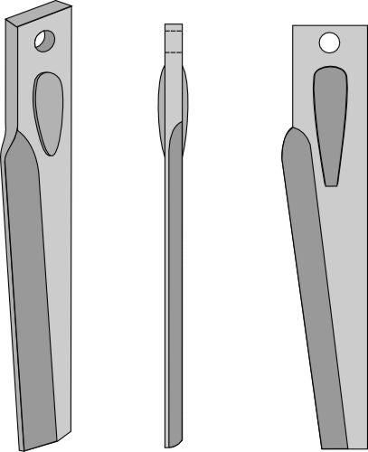 Tand för rotorharvar 315 mm, höger