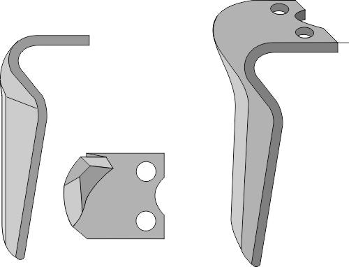 Tand för rotorkärror 290 mm, höger