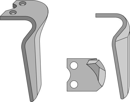 Tand för rotorkultivator 305 mm, vänster