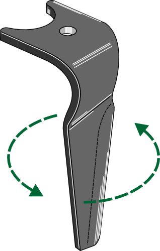 Tand till rotorharv 330 mm, vänster